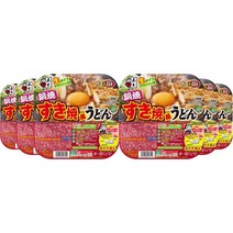 이츠키식품 나베야끼 스키야끼풍우동 235g 6개 세트 간단조리, 235g (x 6) + 스키야키 + 1개