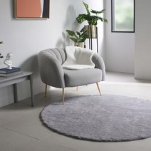 아트박스/시나앤소모 컬러드샤기 원형러그 100x100