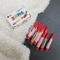 (ABM도매콜) 단색 크레파스 빨강 12개입, 상세페이지 참조, 상세페이지 참조