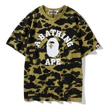 2021일시리즈 BAPE 카모플라쥬 이니셜 프린트 반팔 티셔츠