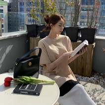 (치코엘라) 메니피 밑단플리츠 배색 롱원피스