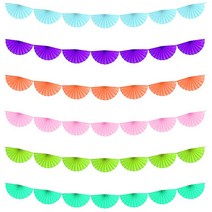 파티데코 티슈가랜드 3M 생일 베이비샤워 인테리어가랜드 소품, 바이올렛