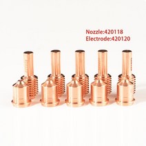 용접 노즐 플라즈마 절단기 소모품 420118 전극 420120, 100 Pcs, Nozzle 420118, 100 Pcs+Nozzle 420118