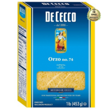 라이브잇 Dececco 오르조 NO.74 파스타, 8개, 453g