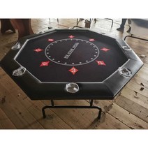 홀덤테이블 포커 매트 카지노 게임 블랙잭 휴대용, 블랙 120cm