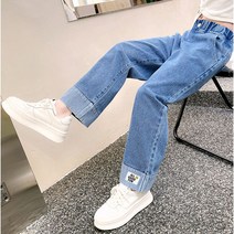 [당일발송] 주니어 상큼스마일데님바지 초등학생청바지 주니어밴딩청바지