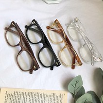 남여공용 오버사이즈 패션 뿔테 안경 투명테 블랙 브라운 투명 안경테