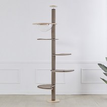 브리스캣 알루미늄캣폴 캣폴 (발판4개+해먹), CI-B5-아이보리