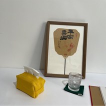 티슈케이스 패브릭 북유럽 레트로 소품 린넨 인테리어, 아보카도 그린