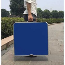 액세서리 매대가방 접이식 진열대 노점 플리마켓 전시, 상세 페이지 참고, 스틸블루-120x60x70cm+천 의자2개