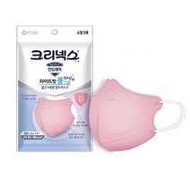 크리넥스 라이트핏 쿨 컬러마스크 소형 5매입 X 5개 총(25매), 핑크