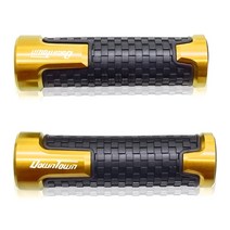 오토바이열선 그립 핸들열선 USB KYMCO DOWNTOWN 125 200 300 350 350i 범용 7 8 22mm 알루미늄 미끄럼 방지 바 손잡이, 02 Gold, 1개