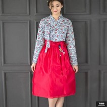 가바바 여성 미디 원피스 입기만해도 얼굴빛이 확 사는 생활한복 세트 G64733