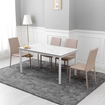 아트박스/티에스퍼니처 아믹스 디올라 1400 양면세라믹 4인용 식탁세트 의자4, 블랙프레임 디올라블랙4