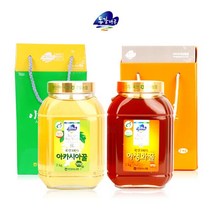 [동강마루] [영월농협] 아카시아꿀2kg+야생화꿀2kg /손잡이박스, 상세 설명 참조