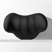 자동차 메모리폼 목 베개 뒷 경부 요추 지지 머리 받침 등 패드 사무실 인테리어 액세서리, [01] Black