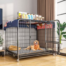 대형견 안전문 견사 펜스 개집 견집 강아지 울타리 1 댕댕이 중대형 댕댕이 댕댕이 펫 소형 댕댕이 댕댕이 댕댕이 조립실 내 허스키 빌라, 01 장바구니 넣어 화장실 쟁반 배달, 12 【각관금-흑】【78*54*70】（40근내）?사장님