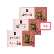 청정원 명란맛 바사삭김 22.8g (3.8gx6봉)x3개, 단품, 단품