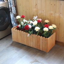 플랜트 박스 대형 텃밭 상자 옥상 화단 채소 대형화분 플렌테리어 화분대 야외, 레몬 옐로우
