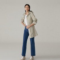 올리비아로렌 올리비아로렌[고잔NC] VVP CLXM 3281_43 그린 체크 아우터형 후드 셔츠