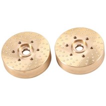 경량원판 초경량 저중량 바벨 원판 1kg 1.25kg 1.55 인치 휠 림용 황동 브레이크 디스크 무게 2 개 1/10 RC 크롤러 자동차 축 Jr RC4WD D90 TF2 타미, [01] Yellow