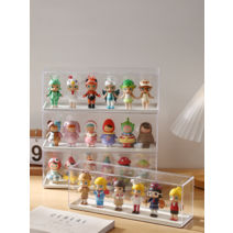 피규어 장식장 진열대 레고 디스플레이 투명 아크릴, 투명 화이트 보텀스 1팩