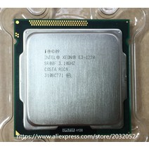 파워딜 인텔 제온 E3 1220 3.1GHz 8MB 4 코어 소켓 1155 5 GT 분대 서버 CPU 작동 100%, 한개옵션0