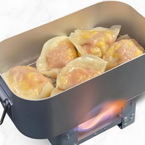 캠핑 코펠 도시락 반합 백패킹 접이식 미니 사각 냄비 그릇, 도시락반합(중), 1개