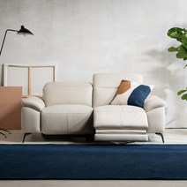 리바트 몰리세 3인 천연면피 리클라이너 소파 (2색), 스프링 스톰 그린