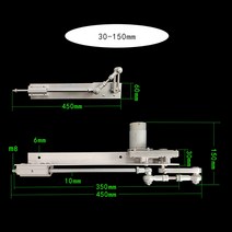 엑추에이터 전동엑추에이터 왕복 사이클 선형 액추에이터 DC 24V 기어 조절 텔레스코픽 모터 DIY 디자인 전, 06 24V 200RPM