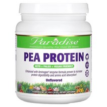 파라다이스허브 완두콩 프로틴 무맛 454g 16oz, 3병