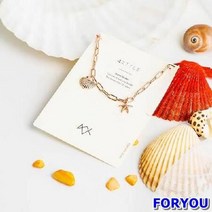 ForU82 실버 비치 조개 팔찌 조개팔찌 불가사리팔찌 바캉스팔찌 쥬얼리 데일리팔찌