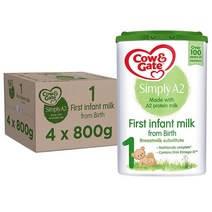 Cow N Gate Simply A2 First Infant Baby Milk Powder 카우앤게이트 심플리 A2 1세 베이비 분유 800g 4개