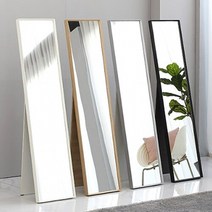 거치대형 슬림 전신거울 (그레이), 없음