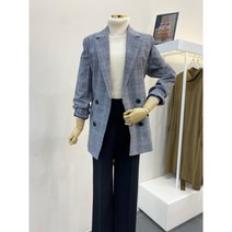 [더아이잗(여성)] [더아이잗]더아이잗 더블버튼체크자켓 IK9N0JK83