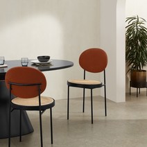 등나무 의자 레스토랑 홈 크리에이티브 아트 소프트 팩 쿠션 럭셔리 체어, 진한 파란색 쿠션