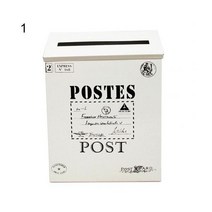 스탠드 우체통 주택 대형 벽걸이 우편함 레트로 금속 우편함 신문 편지 상자 포스트 정원 장식125457, 1 3