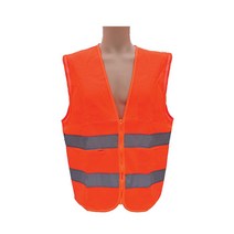 야간 도로공사 통풍 오렌지 형광 반사띠 천 안전조끼 작업 mart_012500, XXL