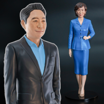 감사패 정년퇴직선물 스승의날 부모님감사패 상패제작 퇴직기념패 3d피규어, 01. 남성 정장 팔짱, 버블헤드(약18cm)