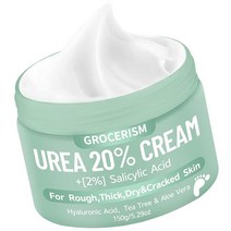 Urea Cream 20% 피트 플러스 2% 살리실산 150g(5.1온스) || 풋 크림 및 핸드 강도 히알루론산 티트리 알로에 베라로 깊은 보습 굳은살 제거 부드러움, 5.29 Ounce (Pack of 1)