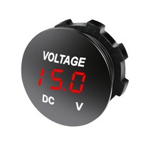 매립형 볼트 소켓 고급형 카라반 캠핑카 케이지 DIY 충전소켓 볼트 USB 시가소켓 게이지 메타 원형, 볼트메타고급형