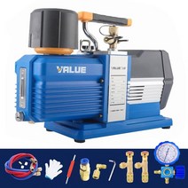 밸류진공펌프 VALUE VRP-15D 지능형 진공 펌프 0.5Pa 더블 스테이지 산업용 7/16 ~ 20 5/8 18 3/4 16UNF R3, 01 220V