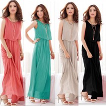 실루엣 쉬폰 롱원피스 겨울가을원피스