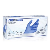 니트렉스 블루 니트릴장갑 200매 L(대), 1개, 대(L)
