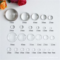 교체용 체인 전기톱 Aclovex1 팩 라운드 플랫 백 유리 카보 숑 12mm 20mm 25mm 투명 크리스탈 카메오 Diy 쥬얼리 제작, 20mm 20pcs, 20mm 20pcs