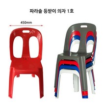 등받이 플라스틱의자 야외용 실내용 의자 1개 편의점의자 행사의자 간이의자 작업의자 보조의자 야외의자 플라스틱 의자 파라솔의자, 회색