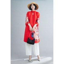 40대 50대 엄마옷 트리플 셔링 2022 봄 복고 에스닉 양풍 스커트 빅사이즈