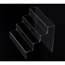 4단 계단식 아크릴 진열대 립스틱 피규어 디스플레이 정리, 사이즈