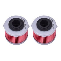 125cc 200cc 바이크 오토바이 엔진 용지 오일 필터 Aprilia 125 200 Scarabeo Light Net i.e OEM 번호 AP3HAA000309, [06] 2개 Red