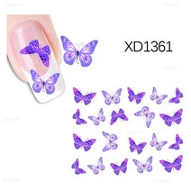 물전사지 포스기용지 포스용지 카드단말기용지 상장만들기워터 네일 데칼 6.5x5.2cm 고양이 나비 동물, 11 1361